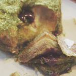 Devon on Danks: Green tea matcha cronut with red bean filling