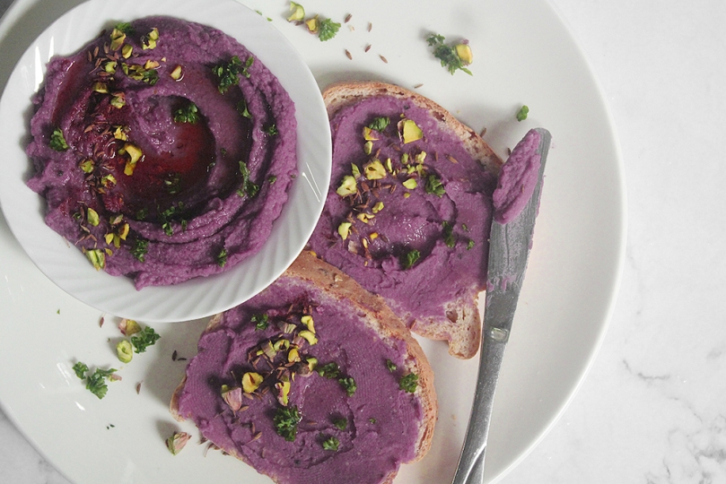 Purple Sweet Potato ‘Hummus’