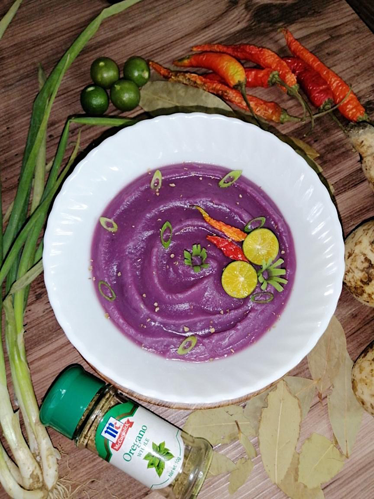 Spicy Purple Sweet Potato Soup